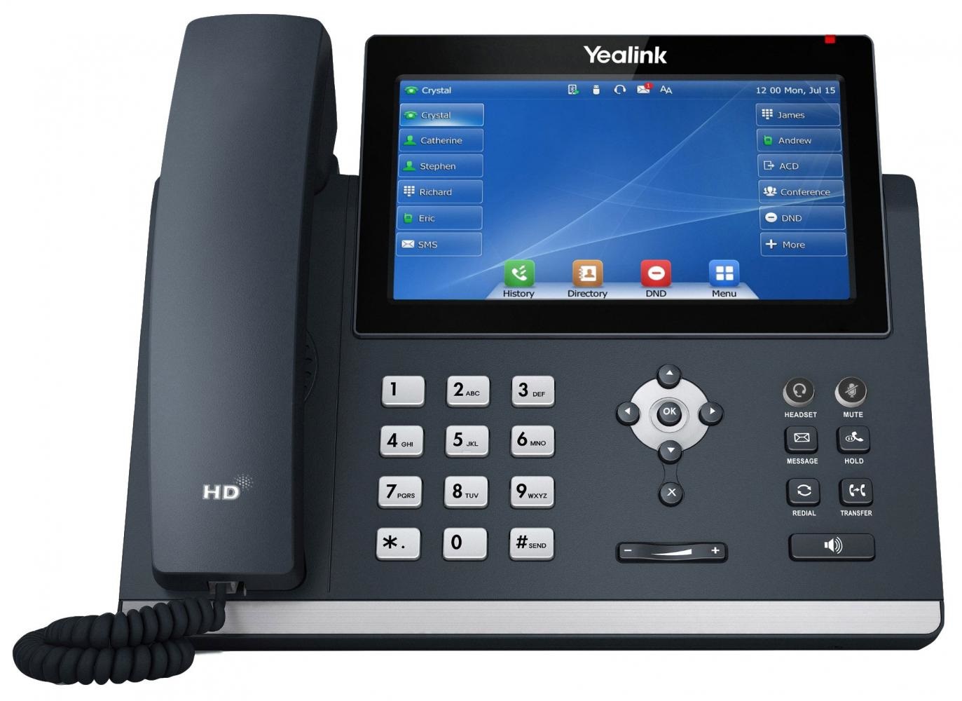 Yealink SIP-T48U Telefono IP Grigio con Display LED 7