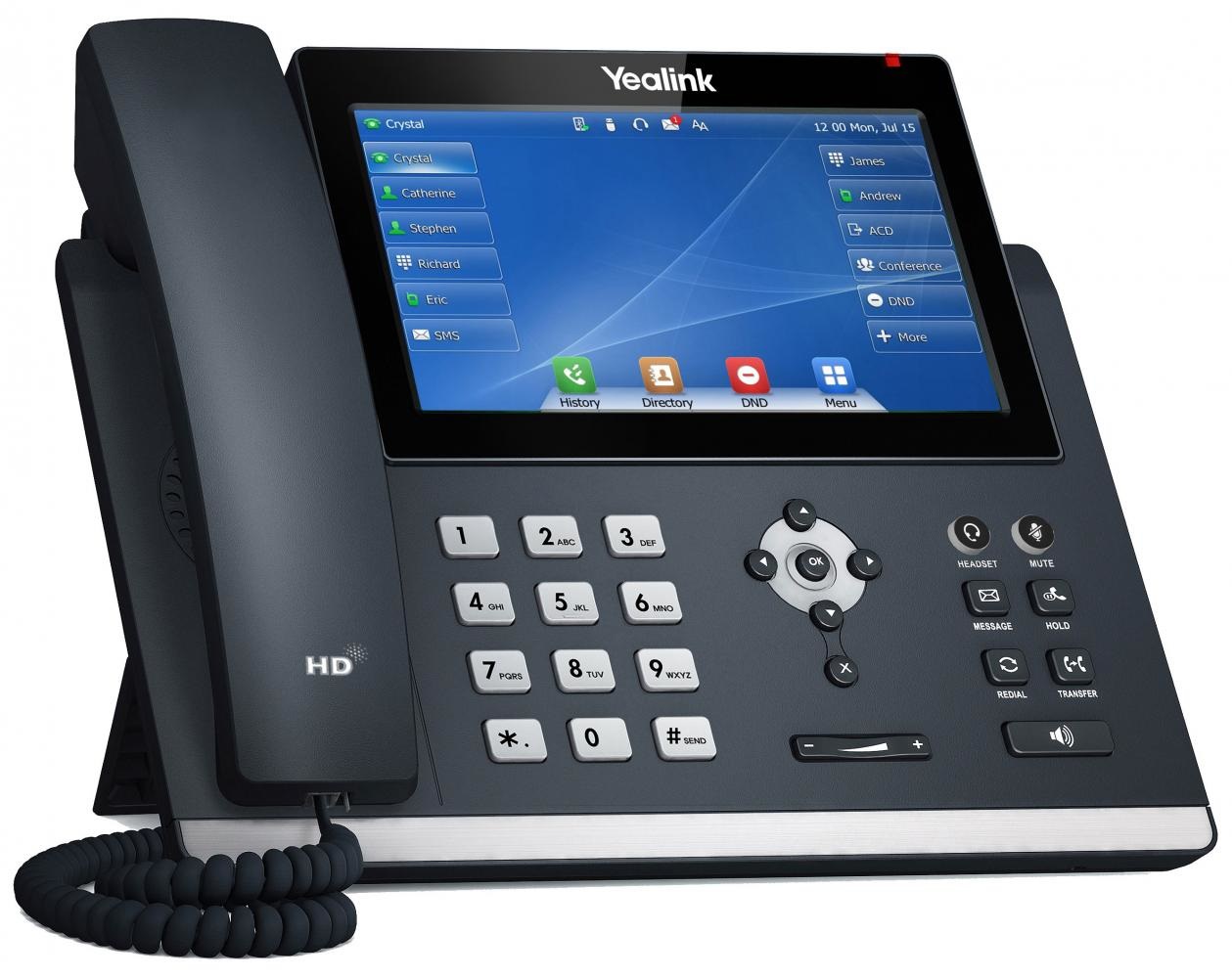 Yealink SIP-T48U Telefono IP Grigio con Display LED 7