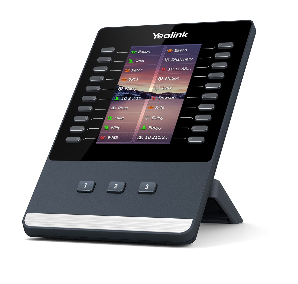 Yealink EXP43 Modulo Add-On IP Nero e Grigio con 23 Pulsanti - Compatibile con T43U, T46U, T48U