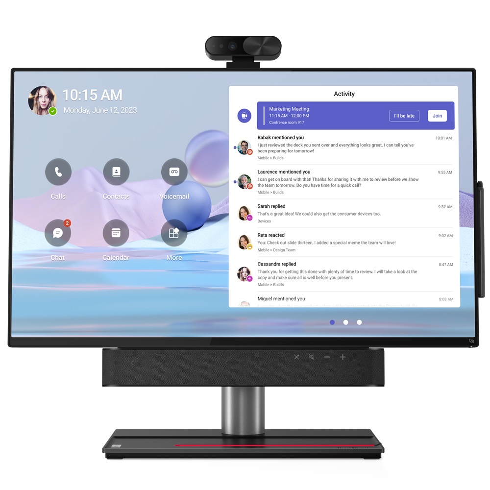 Yealink WH62 Dual Teams - Sistema di audioconferenza personale Wireless DECT, Compatibile Microsoft Teams, Nero, con Base di ricarica Micro-USB