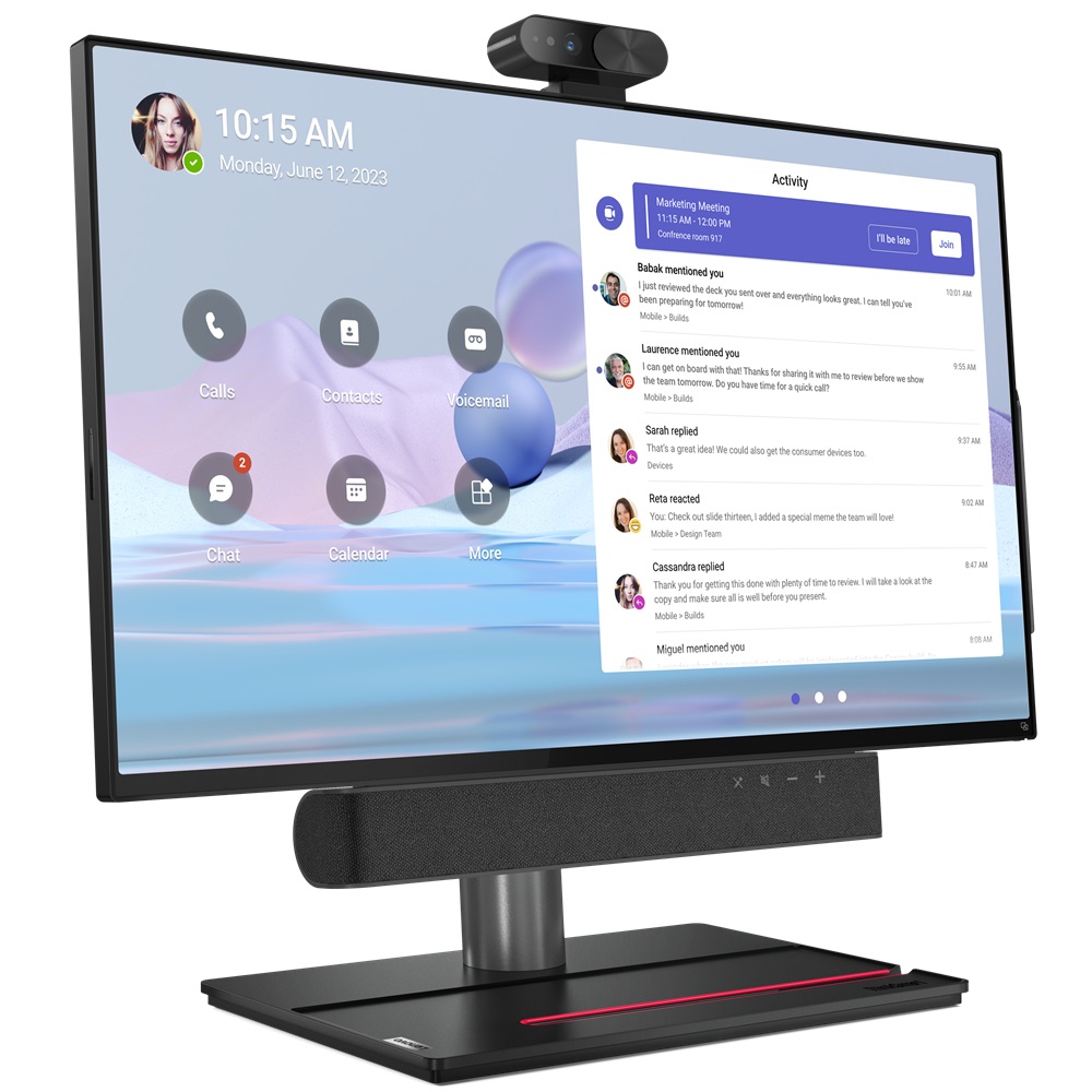 Yealink WH62 Dual Teams - Sistema di audioconferenza personale Wireless DECT, Compatibile Microsoft Teams, Nero, con Base di ricarica Micro-USB