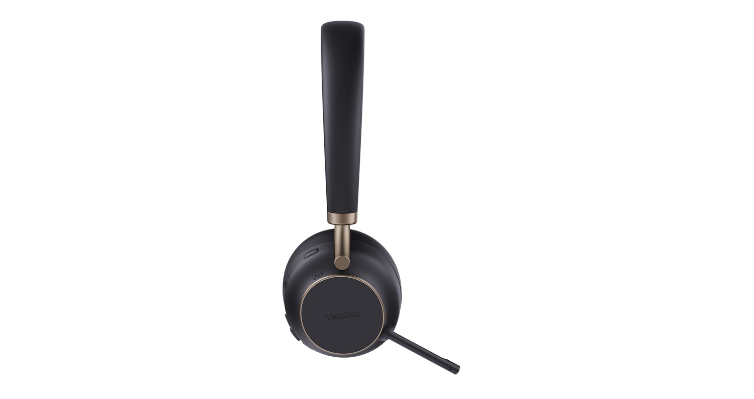 Yealink BH76 Cuffie Wireless Bluetooth USB-A Nero con Cancellazione Attiva del Rumore e Microfono Retrattile