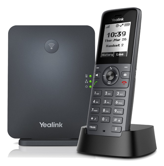 Yealink W71P Telefono IP DECT Nero con Display LCD 1,8