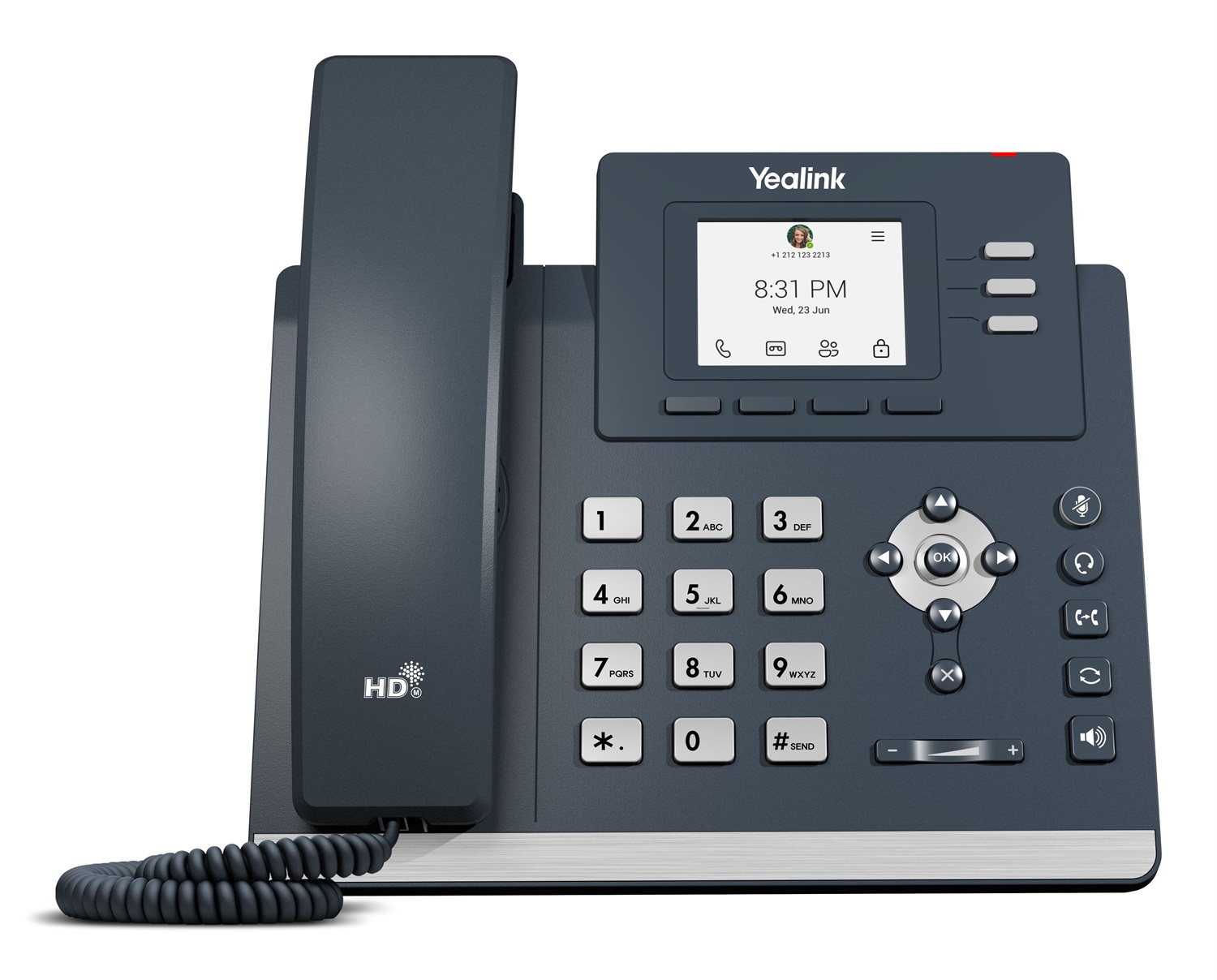 Yealink MP52 E2 Teams Telefono IP Grigio con Display LCD 2.4