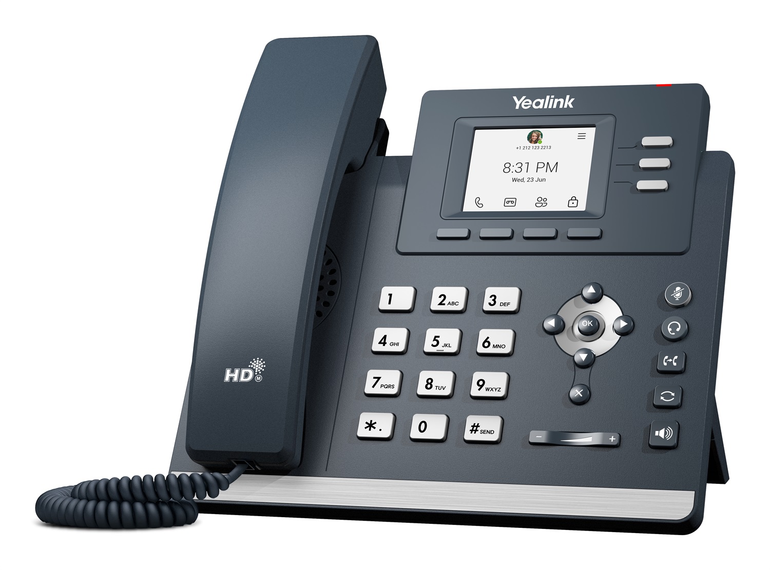 Yealink MP52 E2 Teams Telefono IP Grigio con Display LCD 2.4