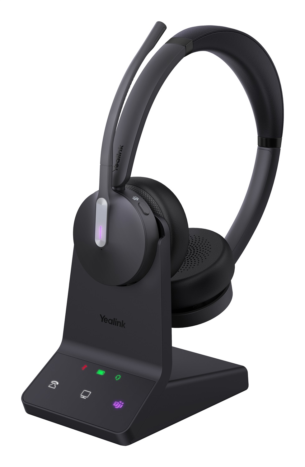 Yealink WH64 Dual Teams Auricolare Wireless A Padiglione per Ufficio con USB tipo-C e Bluetooth - Nero