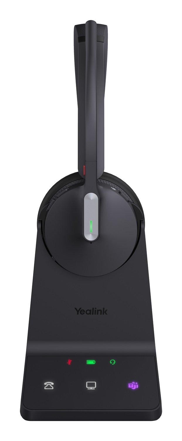 Yealink WH64 Dual Teams Auricolare Wireless A Padiglione per Ufficio con USB tipo-C e Bluetooth - Nero