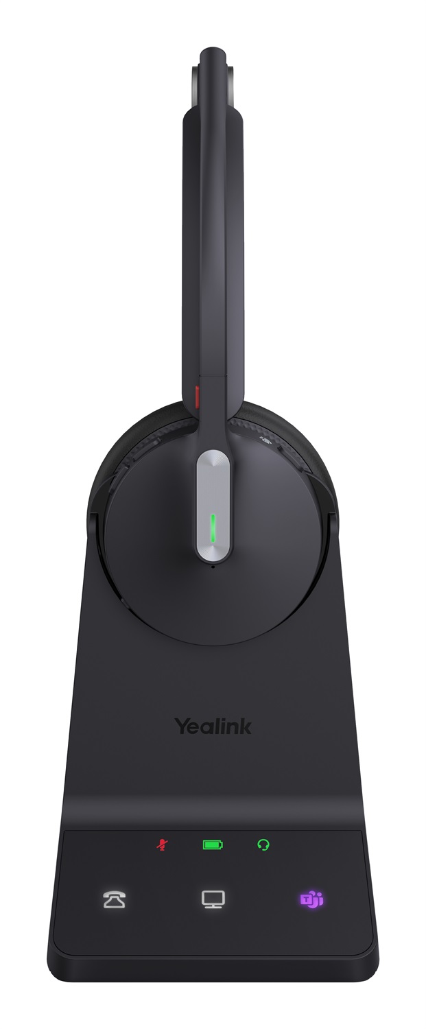 Yealink WH64 Mono Auricolare Wireless DECT e Bluetooth per Microsoft Teams - USB tipo-C, Nero, 150m