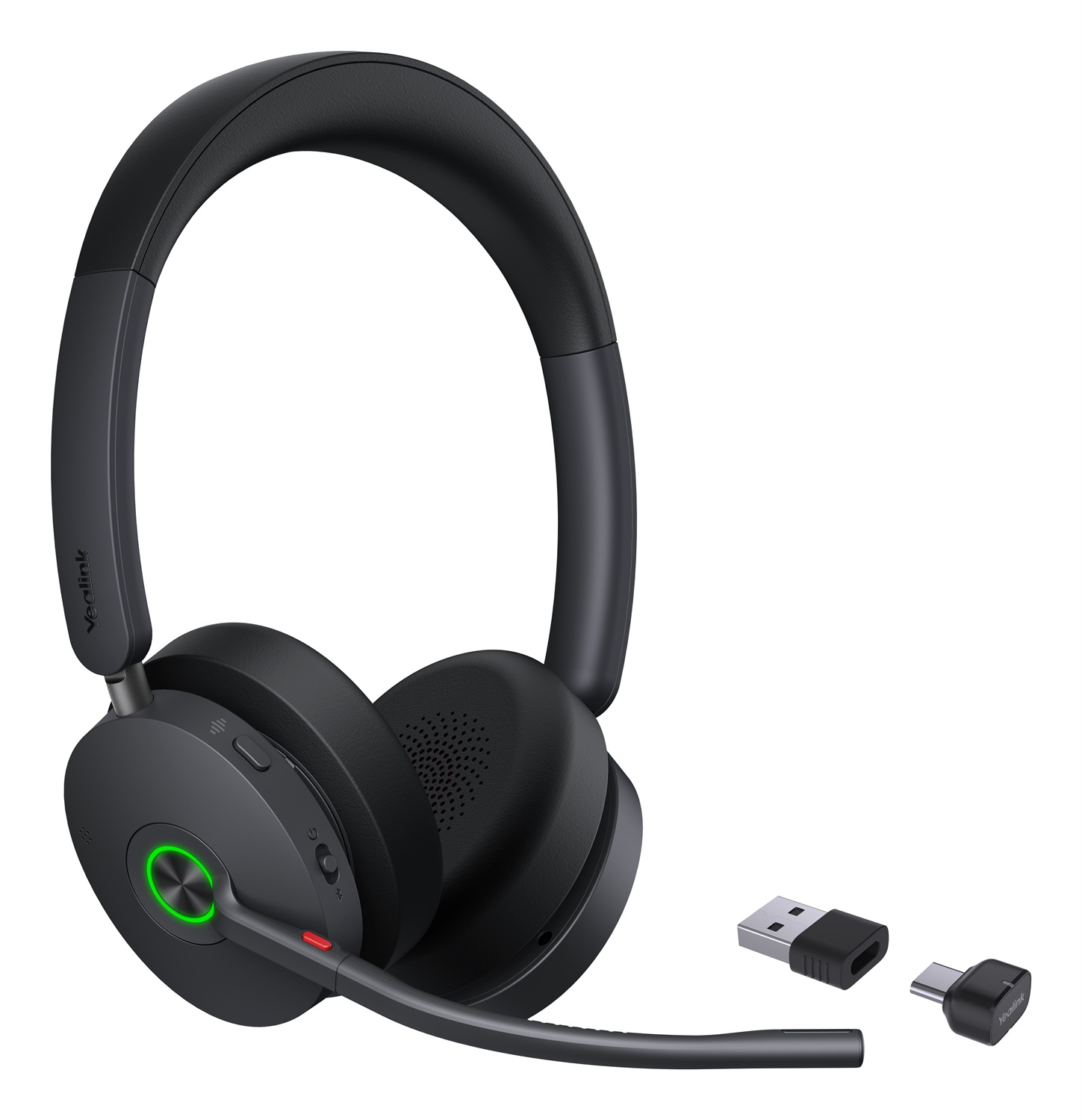 Yealink BH74 Auricolare Wireless USB-C/A con Cancellazione del Rumore e Comfort per Ufficio - Bluetooth Nero