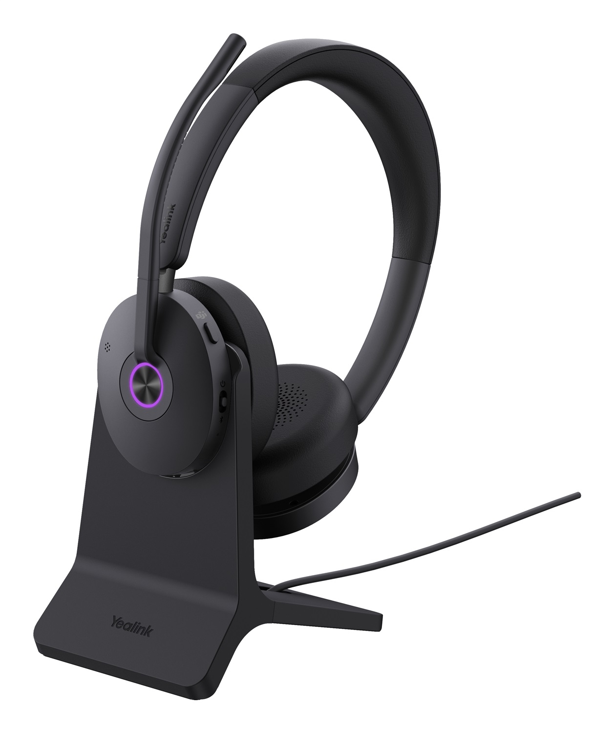 Yealink BH74 Auricolare Wireless A Padiglione per Ufficio con Stand UC USB-C/A e Bluetooth - Nero