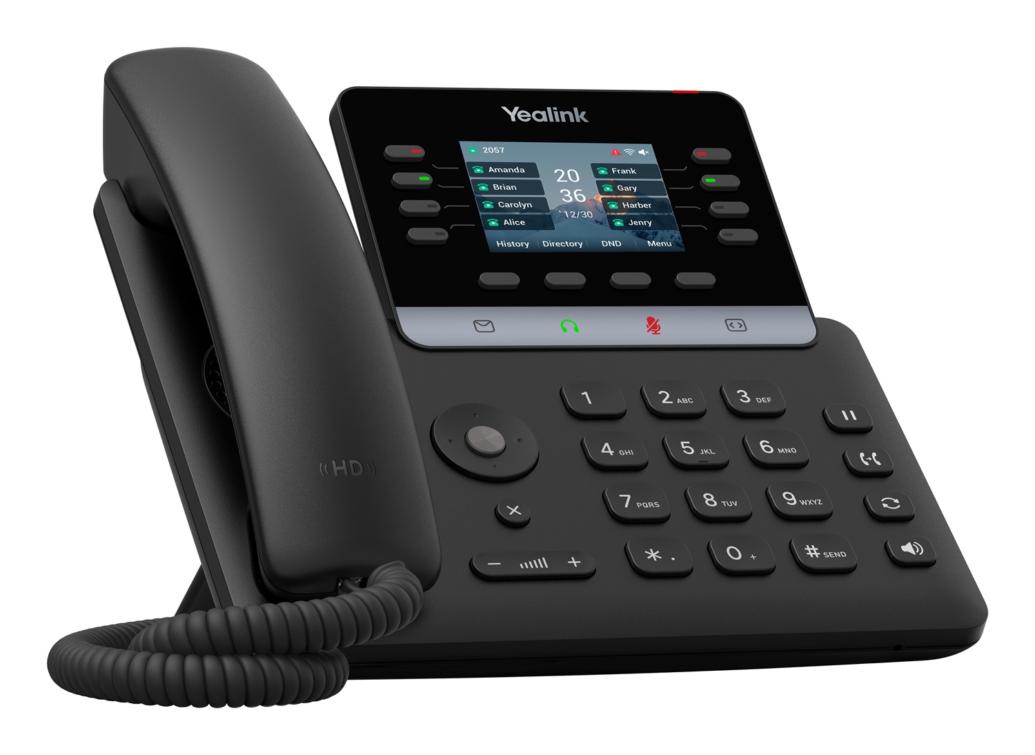 Yealink SIP-T73W - Telefono IP Nero con WiFi e Bluetooth, 12 account VoIP e funzionalità avanzate