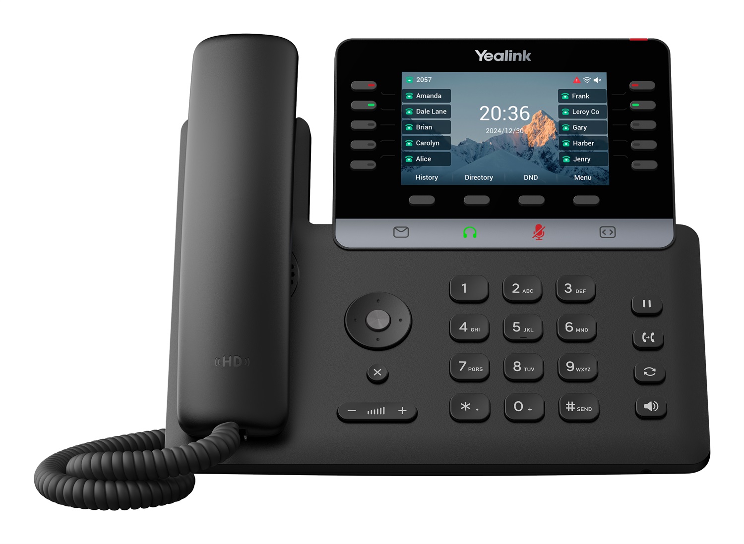 Yealink T74U Telefono IP Nero con Bluetooth e WiFi Dual Band