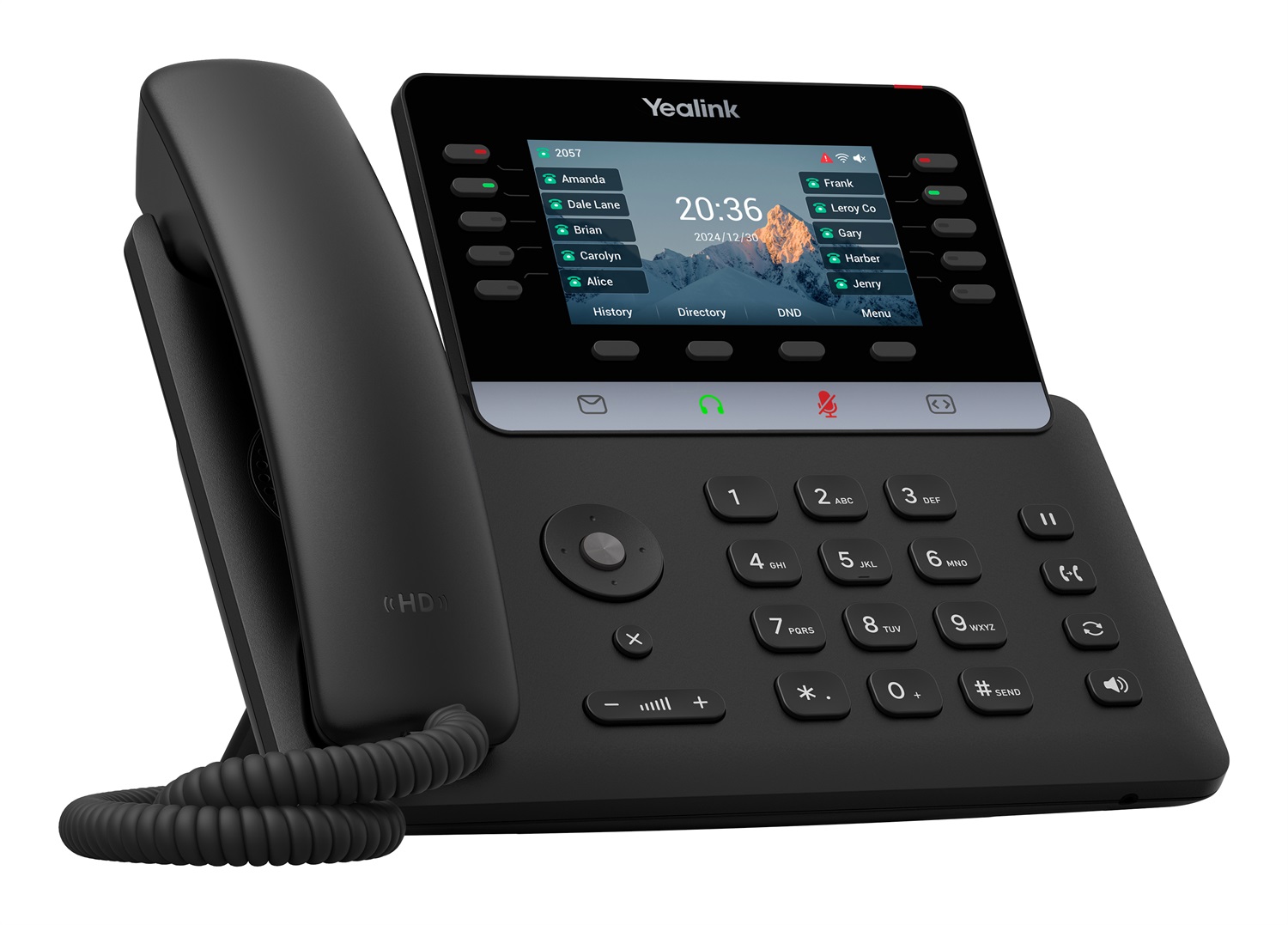Yealink T74U Telefono IP Nero con Bluetooth e WiFi Dual Band