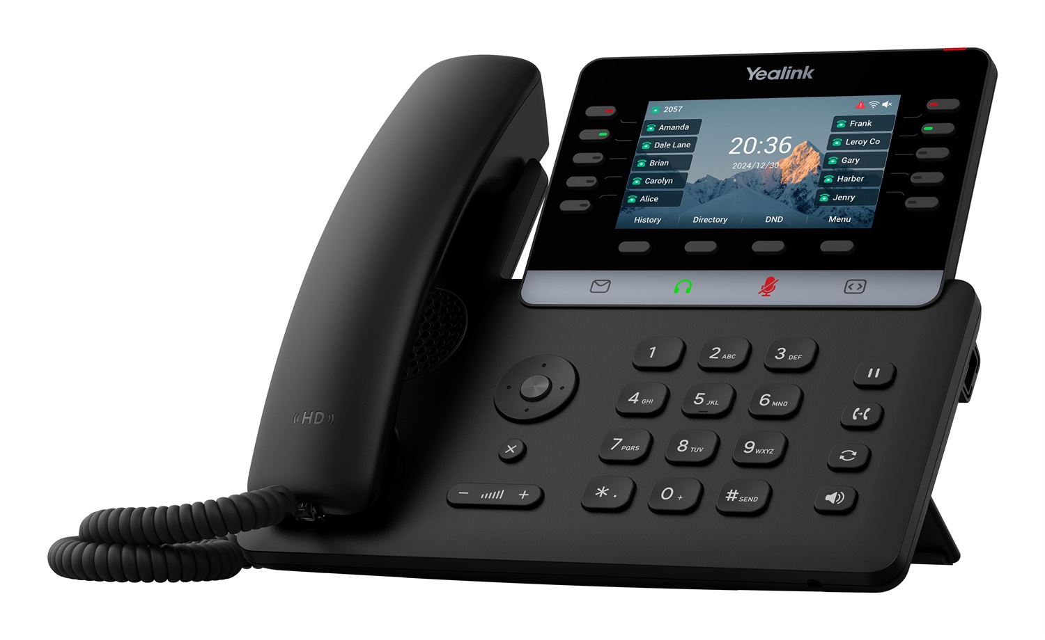 Yealink T74U Telefono IP Nero con Bluetooth e WiFi Dual Band