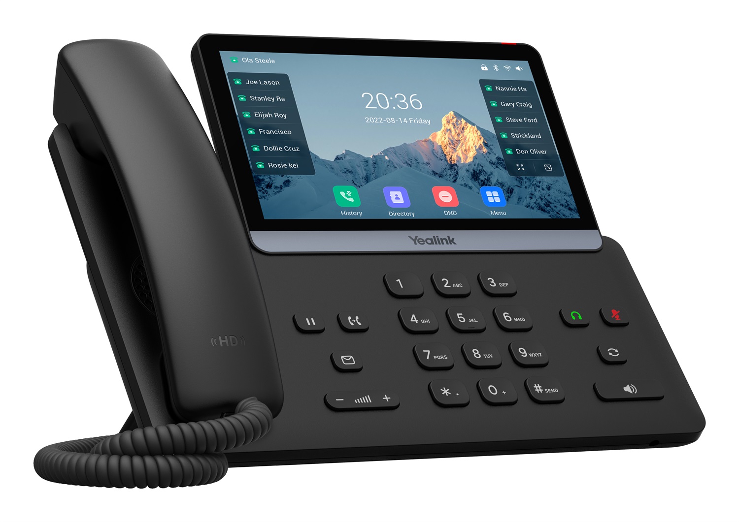 Yealink T77U Telefono IP Nero con Display LCD