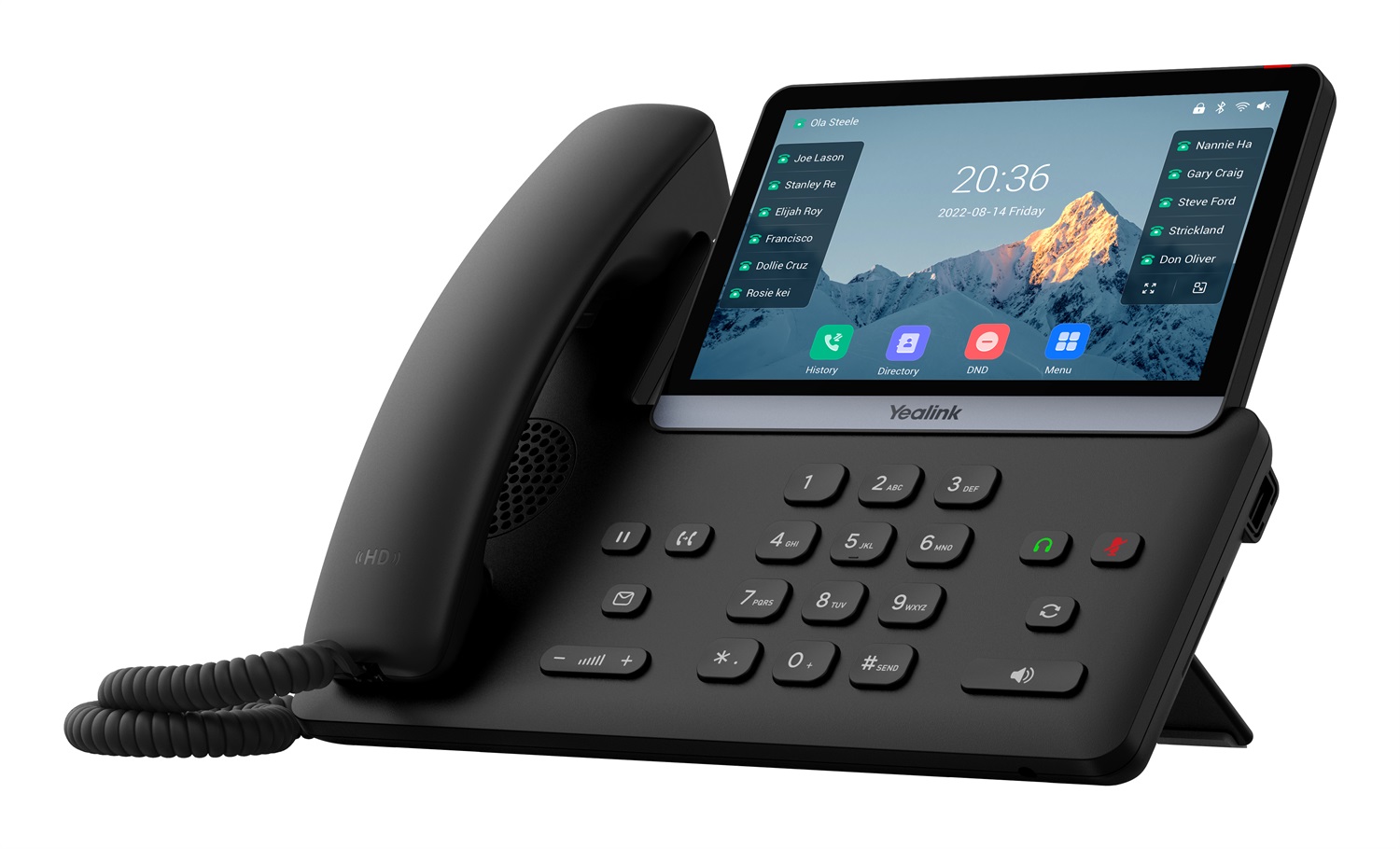 Yealink T77U Telefono IP Nero con Display LCD