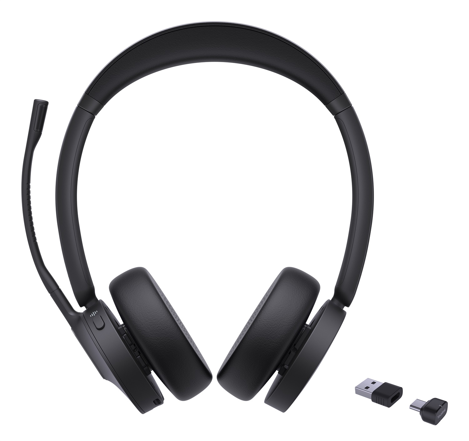 Yealink BH70 Dual UC Auricolare Wireless Bluetooth 5.2 A Padiglione per Ufficio con USB Type-C e USB Type-A - Nero