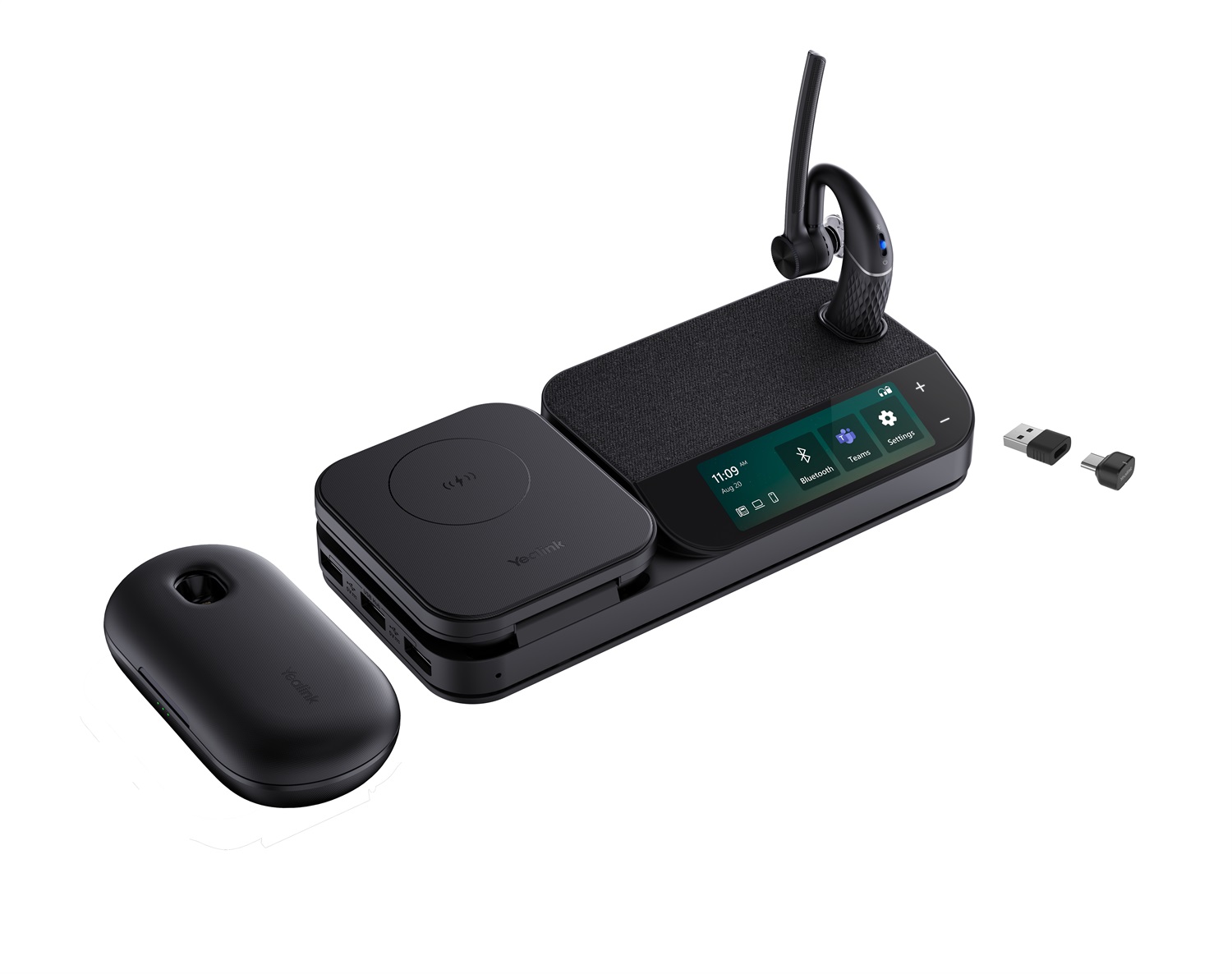 Yealink BH71 Workstation Pro Auricolare Wireless Bluetooth USB-C/A con Clip per Ufficio - Nero