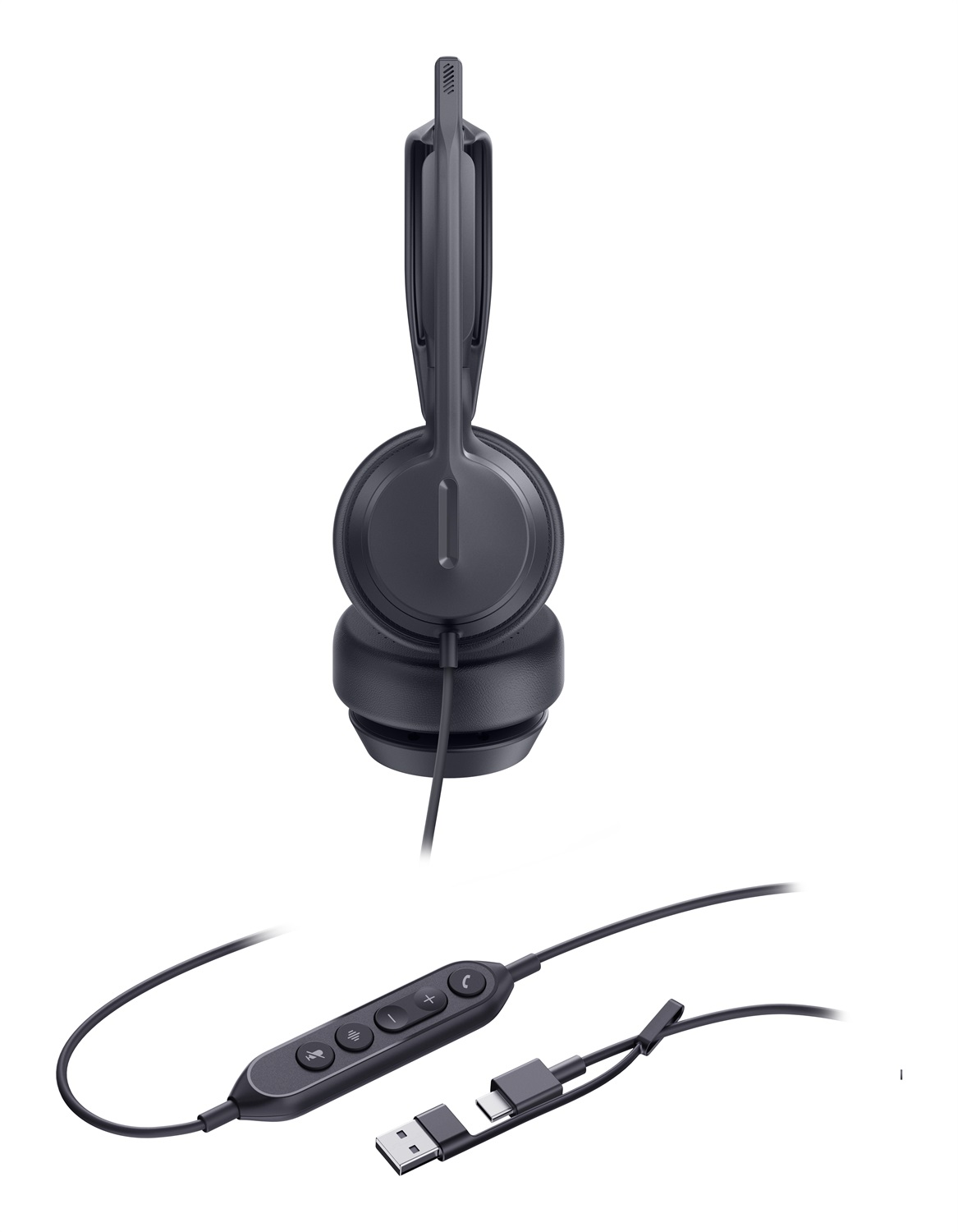 Yealink UH42 - Cuffie Professionali con Doppio Cavo USB-C/A, Audio di Alta Qualità e Comfort Eccezionale