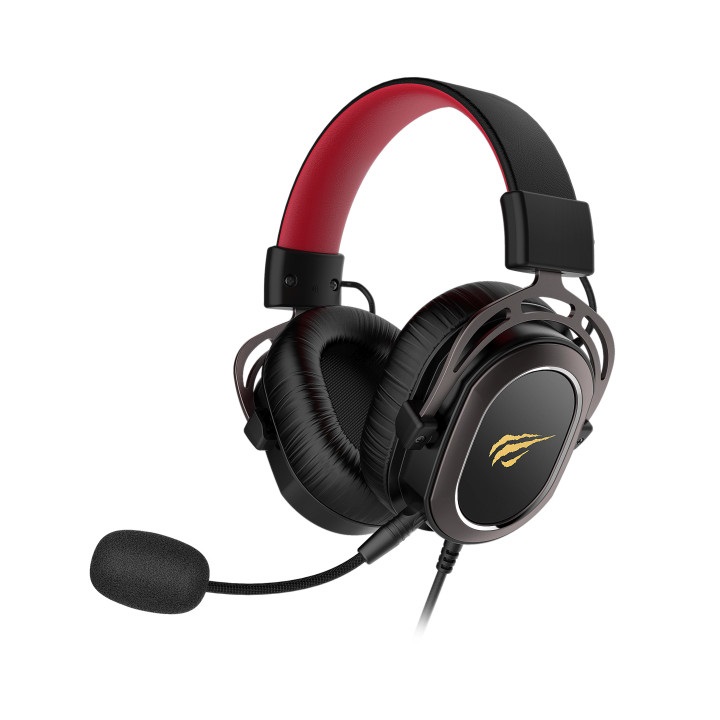 Havit H2008D Cuffie da Gioco Cablate con Microfono Staccabile e Design A Padiglione