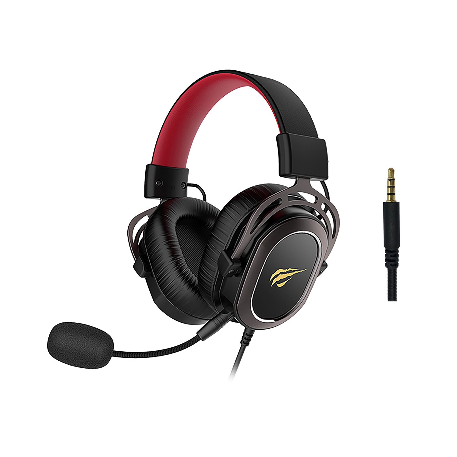 Havit H2008D Cuffie da Gioco Cablate con Microfono Staccabile e Design A Padiglione
