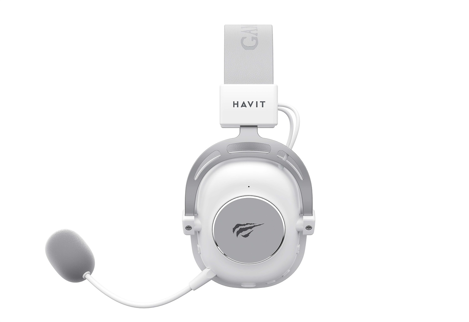 Havit H2002YG - Cuffie da Gaming Wireless 2.4G Bianche e Grigie con Comfort e Qualità del Suono Eccellente
