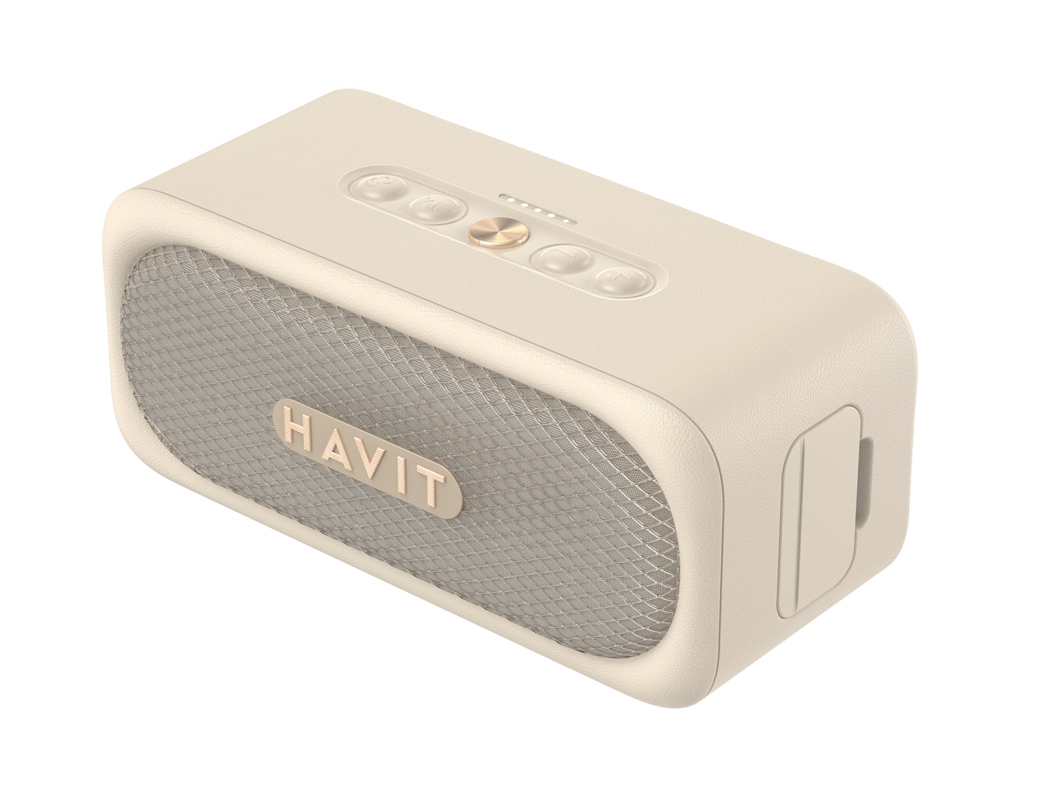 Havit SK905BT - Altoparlante Wireless Bluetooth 5.3 Beige con TWS, Vivavoce e Impermeabilità IPX7