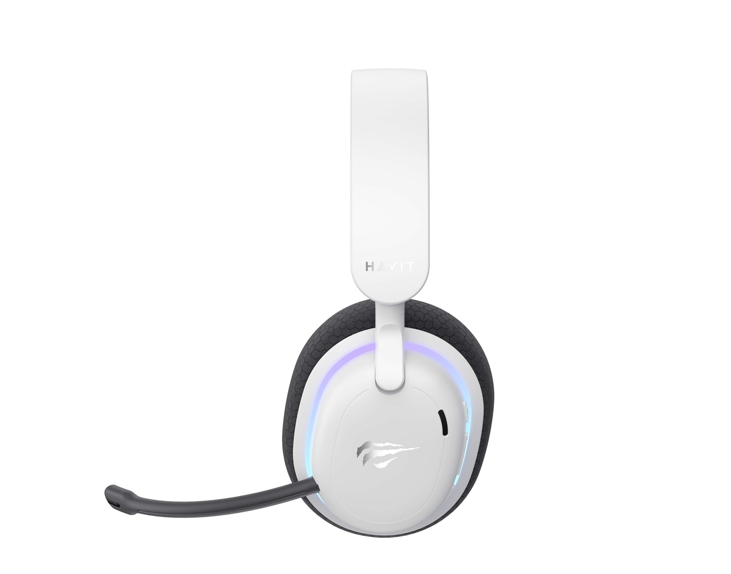 Havit Fuxi-H7 Cuffie Gaming Bluetooth e Cavo, 20-20000 Hz, 247 g, Nero e Bianco