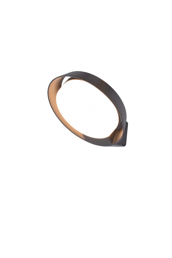 Lutec Polo Lampada da Parete LED Esterno 15W Bianco Caldo Antracite IP54