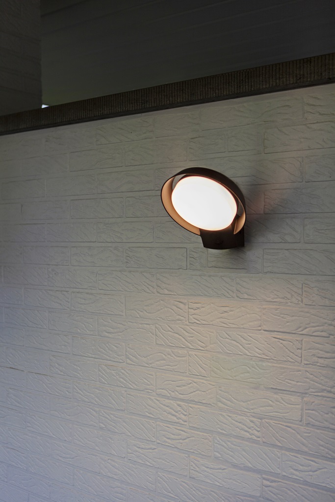 Lutec Polo Lampada da Parete LED Esterno 15W Bianco Caldo Antracite IP54