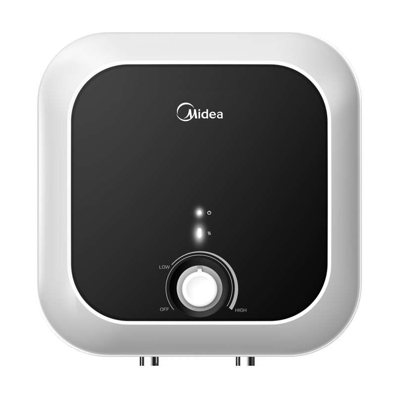 Midea D15-15VDO Scaldabagno Elettrico Sopralavello 15L 1500W Classe B Bianco/Nero - Garanzia 2 Anni