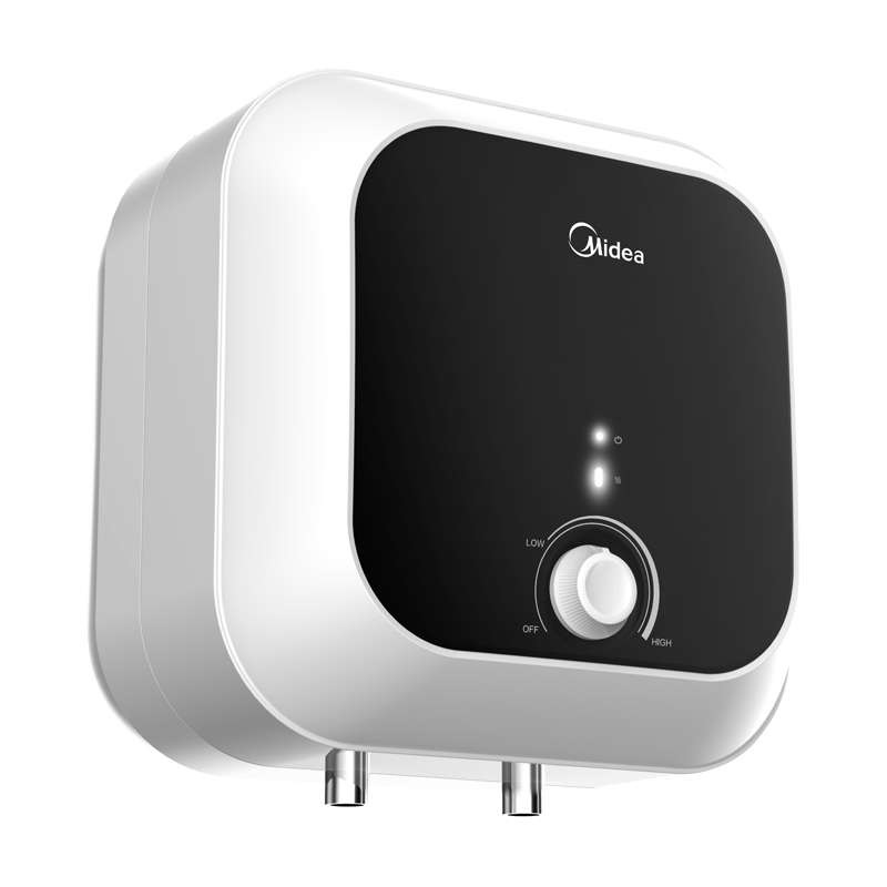 Midea D15-15VDO Scaldabagno Elettrico Sopralavello 15L 1500W Classe B Bianco/Nero - Garanzia 2 Anni
