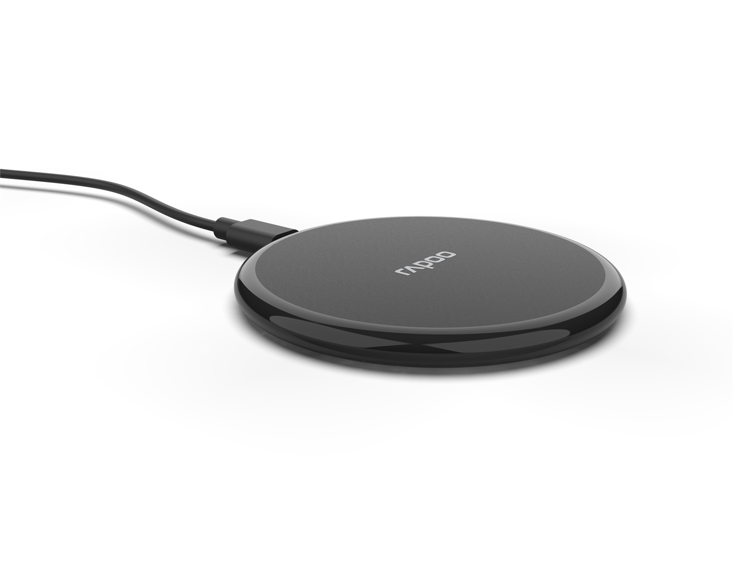 Rapoo XC105 Caricatore Wireless Qi - Set di 2, Nero, Compatibile con Smartphone iOS e Android