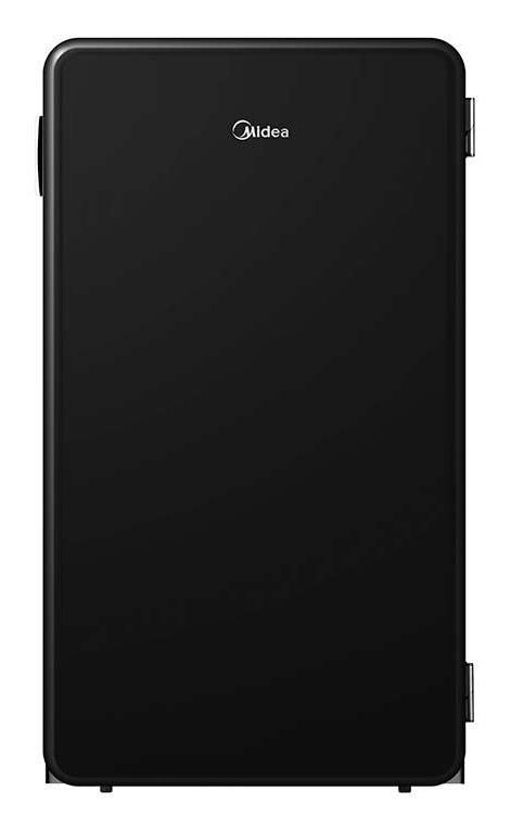 Midea MDRD142SLE30 - Frigorifero minibar da tavolo 93 litri, design retrò, Classe E, Libera installazione, Nero