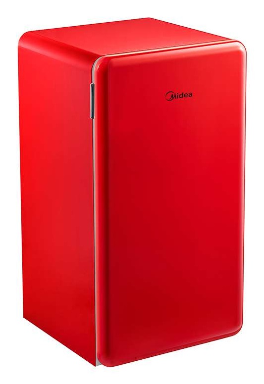 Midea MDRD142SLE32 Mini Frigo Retro Libera Installazione 93 Litri Classe Energetica E Raffreddamento Statico Rosso