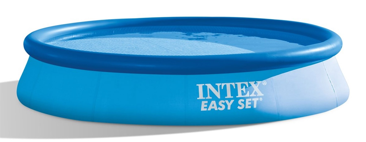 Intex 28143NP Piscina Fuori Terra Easy Set Rotonda 396x84 cm, Capacità 7290 L, PVC Azzurro