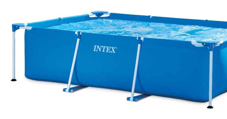 Intex 28271 Piscina Fuori Terra Rettangolare 260x160x65 cm Blu - Capacità 2282 L, per 3-4 Persone