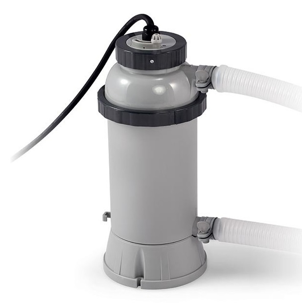 Intex 28684 Riscaldatore Elettrico per Piscina Fuori Terra - Compatibile con piscine fino a 457 cm, Potenza 3000 W, Plastica Grigia