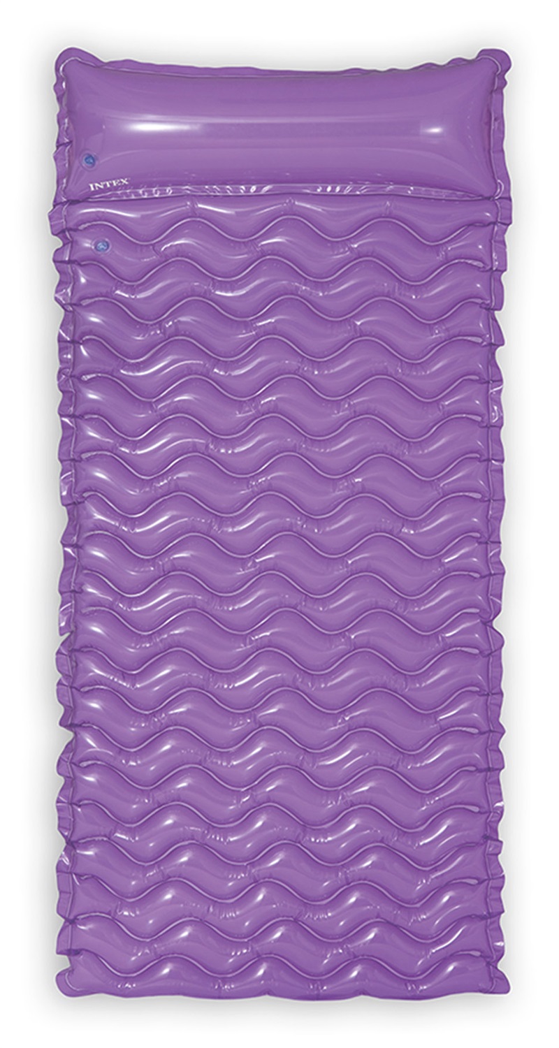 Intex Materassino Onde 229 x 86 cm - Vinile Resistente, Colori Assortiti, Facile da Gonfiare