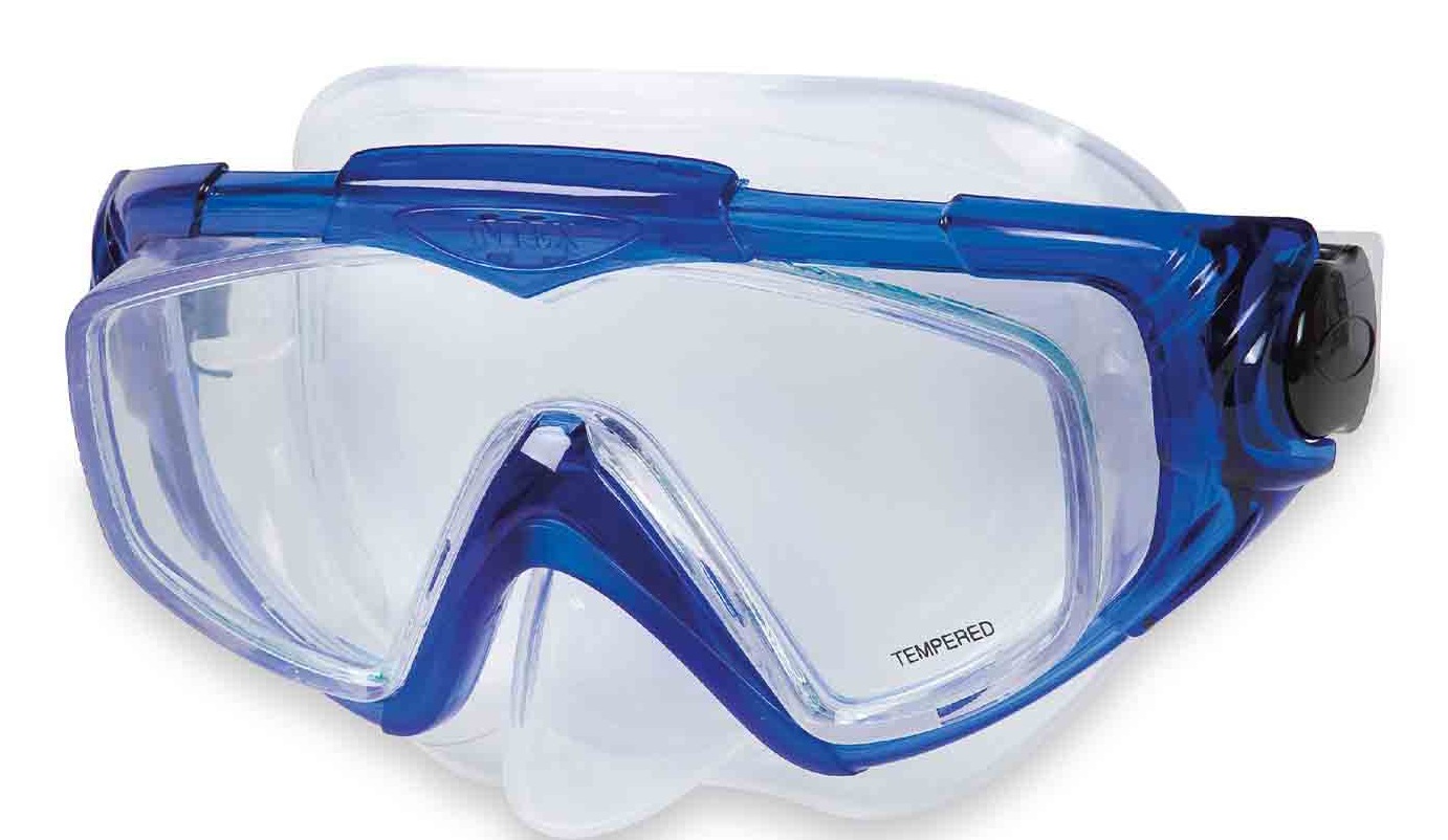 Intex 55962 Maschera Aqua Pro Boccaglio Unisex - Blu, Ipoallergenico, Guarnizione in Silicone