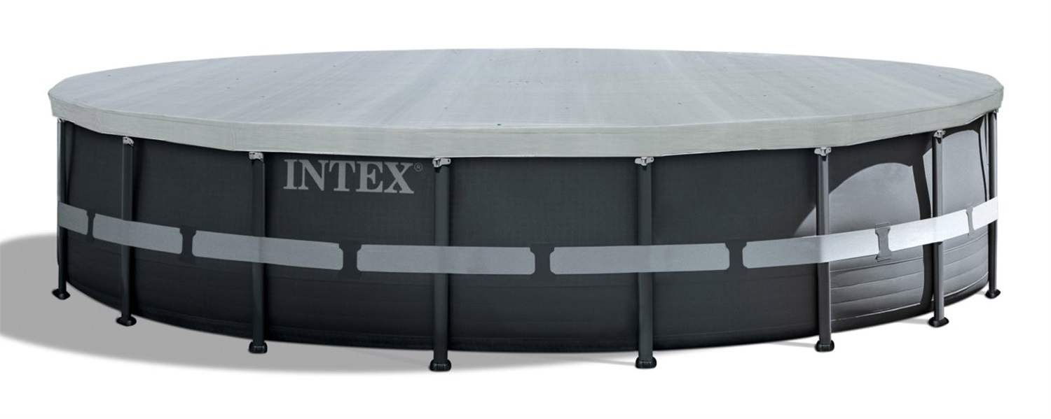 Intex Copertura Deluxe per Piscina Frame Ø 549 cm - Materiale Resistente ai Raggi UV con Fissaggio a Cavo