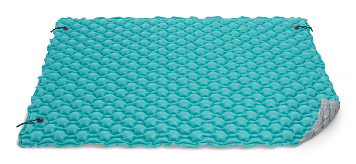 Intex 56841 - Materassino Galleggiante Piatto con Cuscinetti, Blu, 290 x 226 cm, in Vinile