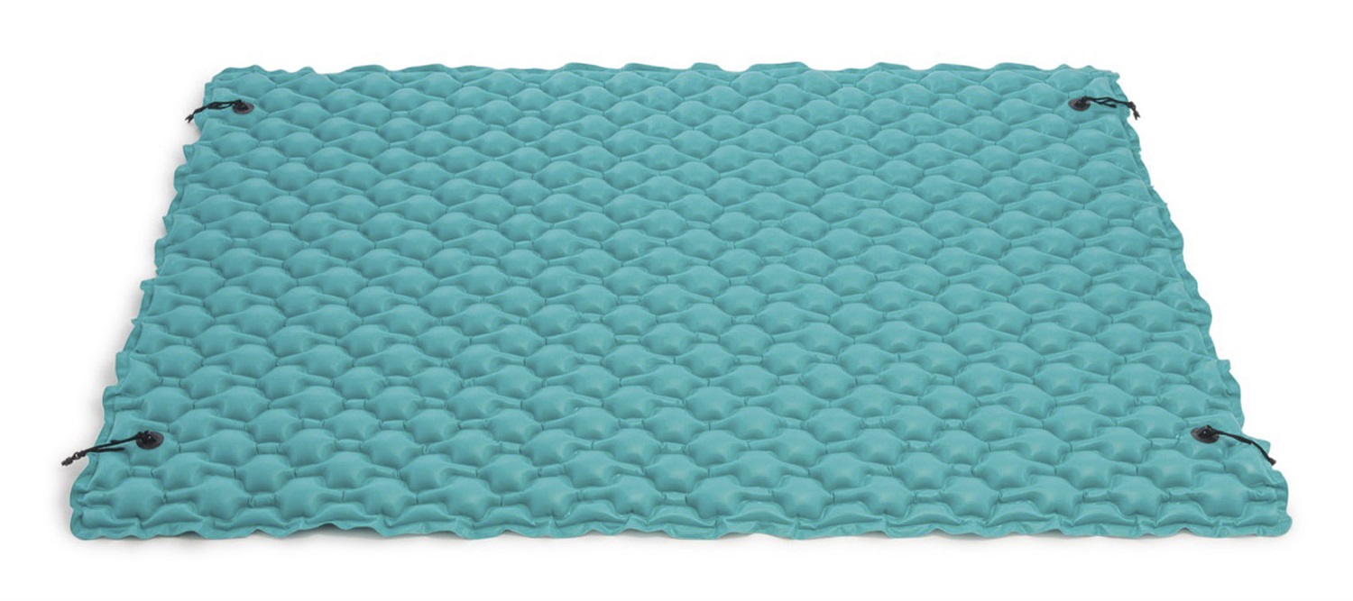 Intex 56841 - Materassino Galleggiante Piatto con Cuscinetti, Blu, 290 x 226 cm, in Vinile