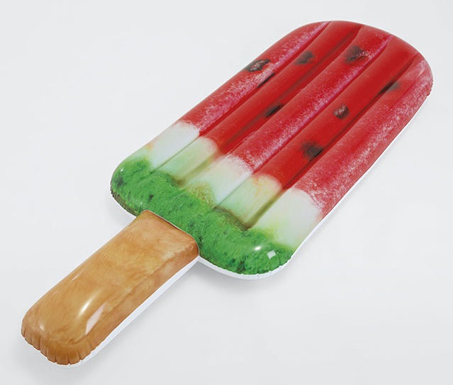 Intex 58751EU - Materassino Gonfiabile Mare Ghiacciolo Anguria, Vinile, Multicolore, 191x76 cm