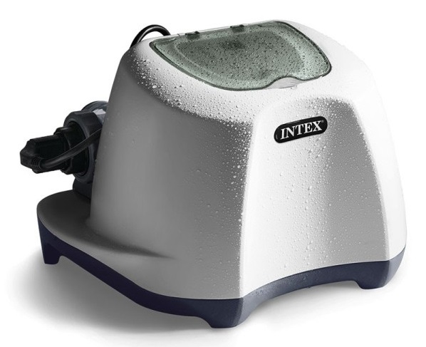 Intex 26668 Generatore Salino di Cloro Krystal Clear - Produzione Cloro 5 g/h per Piscine fino a 26.500 Litri, Compatibile con Pompa Filtro 2650-12112 L/h, Plastica Bianco
