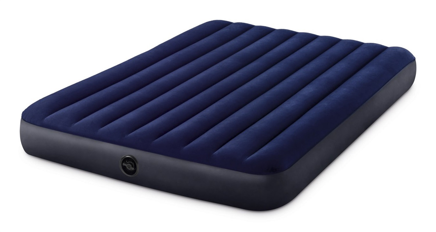 Intex Materasso ad Aria Doppio 137x191x25 cm con Tecnologia Fiber Tech e Valvola 2-in-1