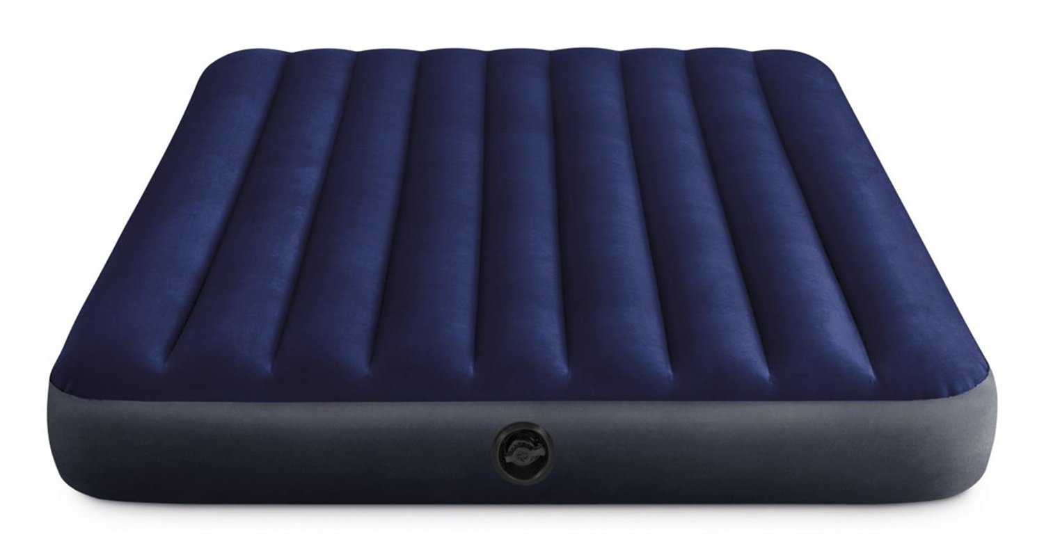 Intex Materasso Gonfiabile Classic Downy Matrimoniale 152x203x25 cm con Tecnologia Fiber-Tech, Blu