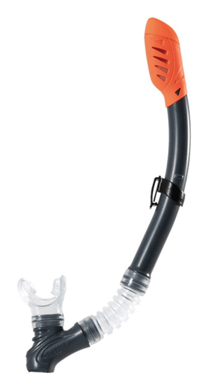 Intex 55648 Set Maschera e Boccaglio Reef Rider - Chiusura Antiacqua, Ipoallergenico, Lattice Free, per Età 14