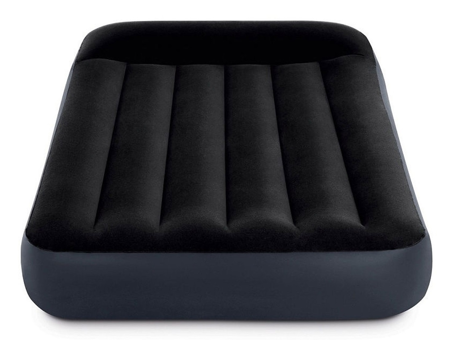 Intex Materasso Gonfiabile Dura-Beam Pillow Rest Singolo Blu Scuro 99x191x25 cm con Tecnologia Fiber-Tech e Cuscino Ergonomico
