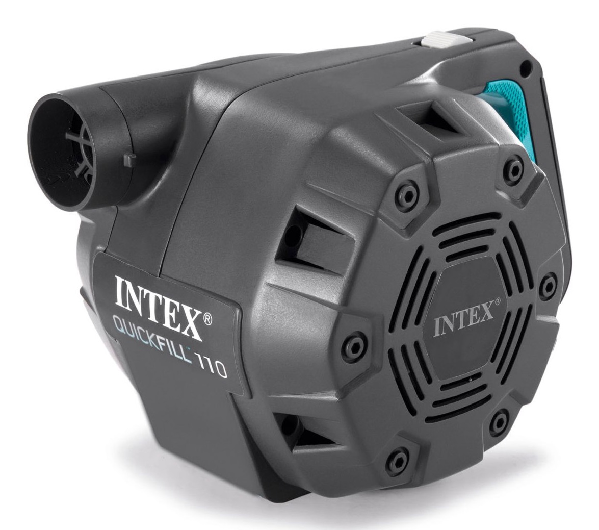Intex Pompa Elettrica Ricaricabile QuickFill 66644 - 220-240 V, 3 Ugelli Intercambiabili, Gonfiaggio Rapido